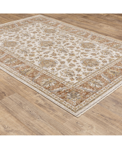 Jhb Design Maharaja 5091z Rust And Ivory 3'3" X 5' Area Rug In Rust,ivory