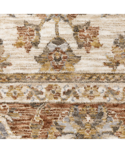 Jhb Design Maharaja 5091z Rust And Ivory 3'3" X 5' Area Rug In Rust,ivory