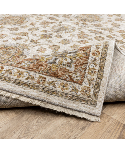 Jhb Design Maharaja 5091z Rust And Ivory 3'3" X 5' Area Rug In Rust,ivory