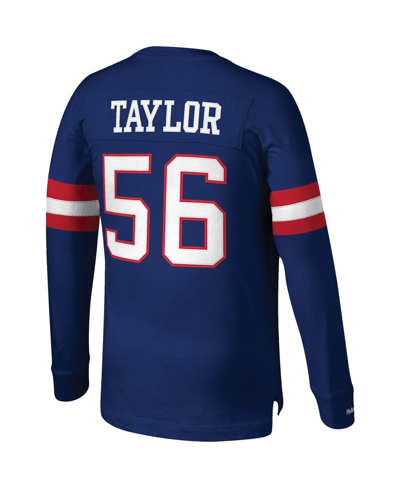 Mitchell & Ness Lawrence Taylor Royal New York Giants Big & Tall Cut & Sew Player Name & Number Long In Royal