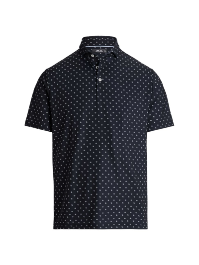 Shop Polo Ralph Lauren Men's Printed Short-sleeve Polo Shirt In Polo Black Monterey Deco