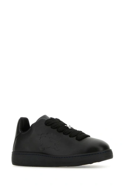 Shop Burberry Man Sneakers In Black
