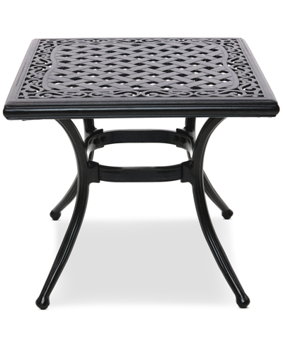 Shop Agio Wythburn Mix And Match 20" Square Cast Aluminum Outdoor End Table In Bronze Finish