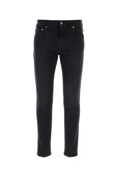 Shop Dolce & Gabbana Man Black Stretch Denim Jeans