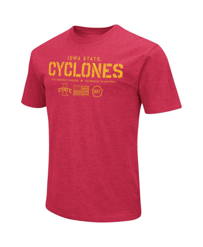 Shop Colosseum Men's  Cardinal Iowa State Cyclones Oht Military-inspired Appreciation Flag 2.0 T-shirt