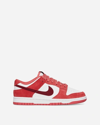 Shop Nike Wmns Dunk Low Valentine S Day Sneakers White / Team Red In Multicolor