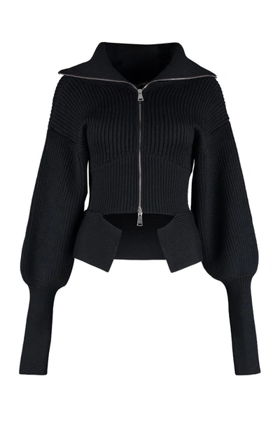 Shop Andreädamo Andreādamo Turtleneck Merino Wool Sweater In Black