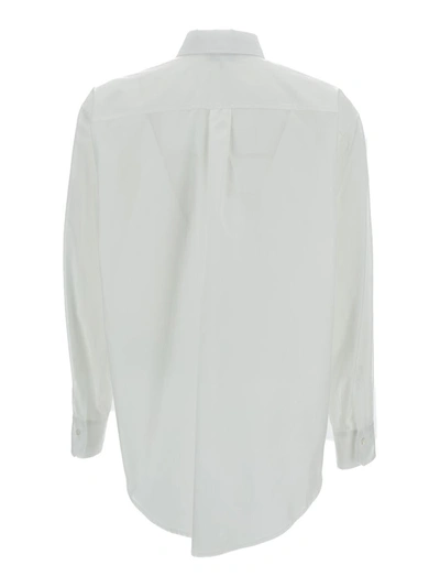 Shop Antonelli White Shirt With Patch Pocket In Cotton Woman