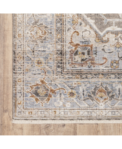 Jhb Design Maharaja 1803x Gray And Blue 3'3" X 5' Area Rug In Gray,blue
