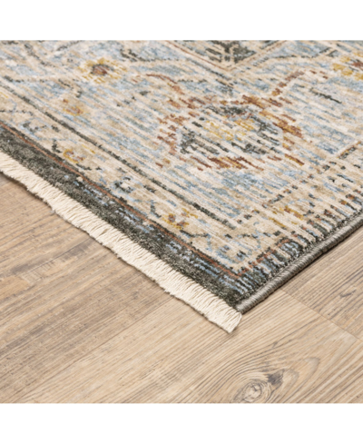 Jhb Design Maharaja 1803x Gray And Blue 3'3" X 5' Area Rug In Gray,blue