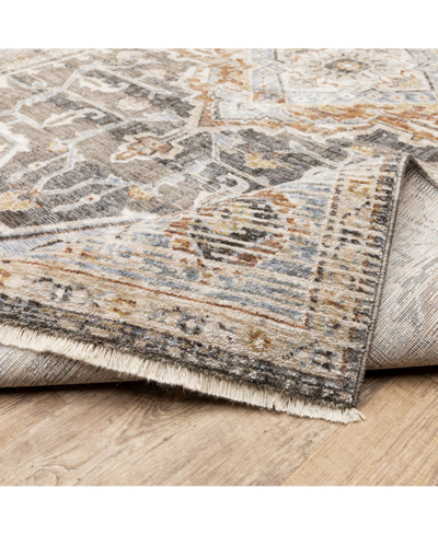 Jhb Design Maharaja 1803x Gray And Blue 3'3" X 5' Area Rug In Gray,blue