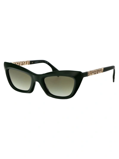 Shop Burberry Sunglasses In 40388e Green