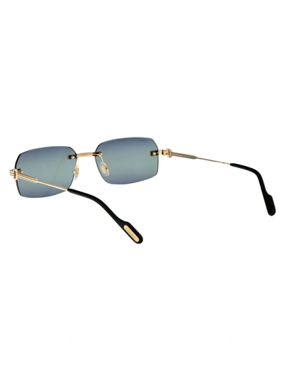 Shop Cartier Sunglasses In 006 Gold Gold Violet