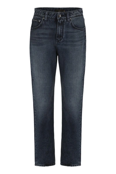 Shop Dolce & Gabbana Boyfriend Jeans In Denim