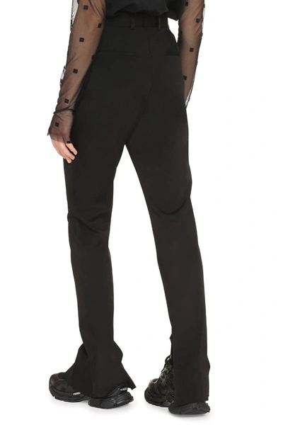 Shop Dolce & Gabbana Cady Trousers In Black