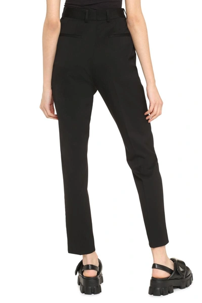 Shop Dolce & Gabbana High-rise Trousers In Black