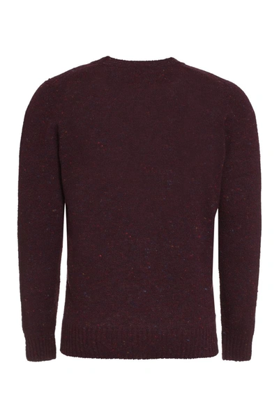 Shop Drumohr Wool And Cashmere Sweater In Purple