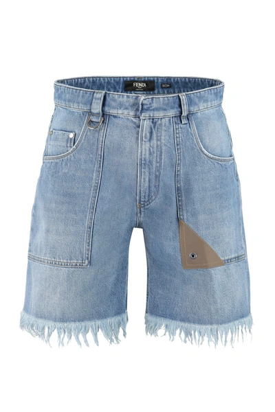 Shop Fendi Denim Shorts