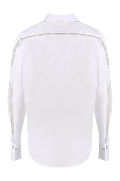 Genny White Regular Solid Shirt In White