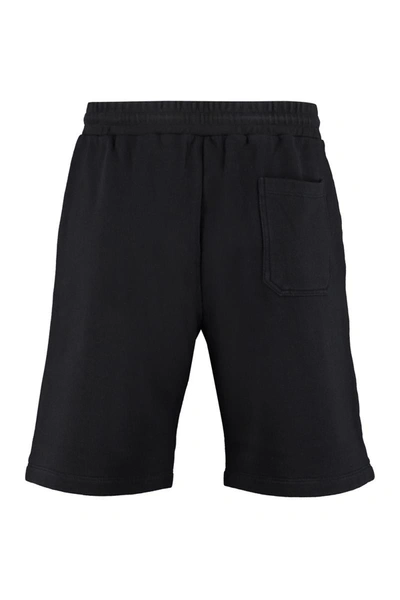 Shop Golden Goose Cotton Bermuda Shorts In Black