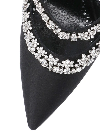 Manolo Blahnik Black Vedadamu Heels In Black