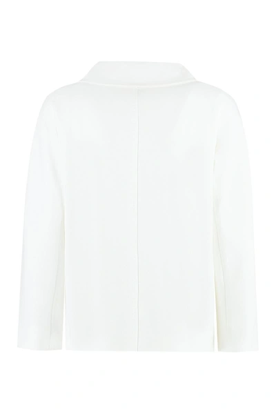 Shop Max Mara Studio Espero Double-breasted Jacket In White
