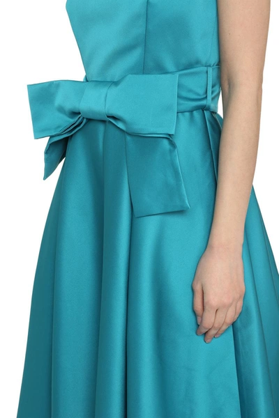 Shop P.a.r.o.s.h . Midi Dress With Belt In Turquoise