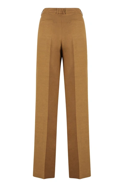 Shop Pt01 Straight-leg Trousers In Brown
