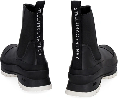 Shop Stella Mccartney Trace Chelsea Boots In Black