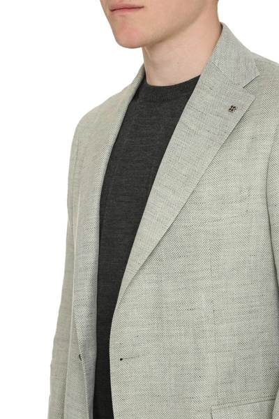 Shop Tagliatore Single-breasted Two-button Jacket In Green