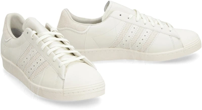 Shop Y-3 Adidas  Superstar Leather Low-top Sneakers In White