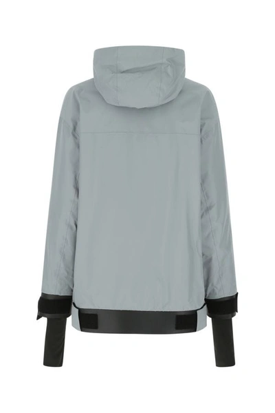Shop Prada Woman Grey Gore-texâ® Padded Jacket In Gray