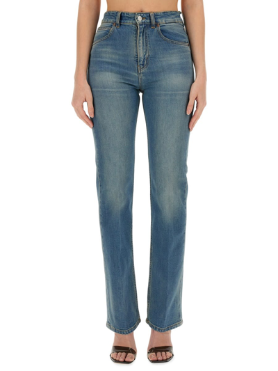 Shop Victoria Beckham Jeans Julia In Light Blue