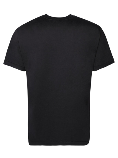 Stone Island Sage Green Cotton Jersey T-shirts In Black