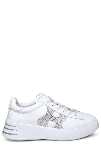 Shop Hogan Rebel Low-top Sneakers In White