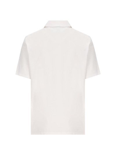 Shop Brunello Cucinelli Short-sleeved Polo Shirt In White