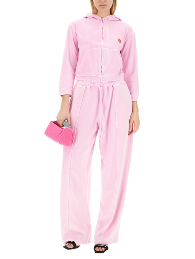 Shop Alexander Wang T Jogging Pants In Pink