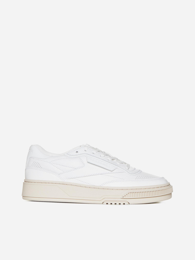 Shop Reebok Club C Ltd Leather Sneakers In White
