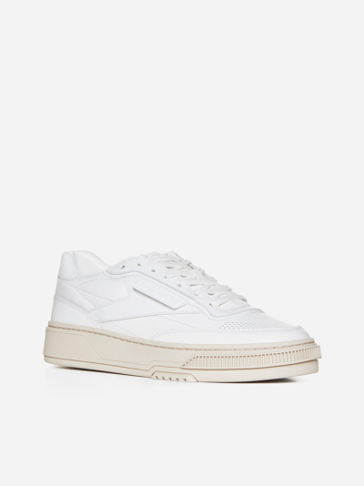 Shop Reebok Club C Ltd Leather Sneakers In White