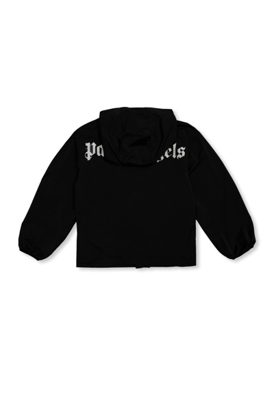 Shop Palm Angels Kids Jacket With Logo In Black