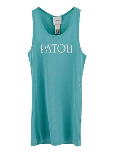 Shop Patou Iconic Tank Top In Green