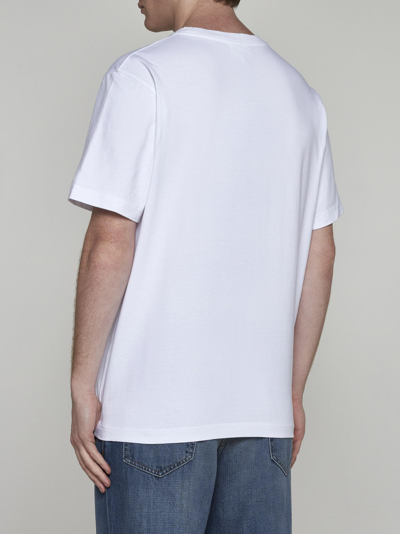 Shop Maison Kitsuné Bold Fox Head Patch Cotton T-shirt In White