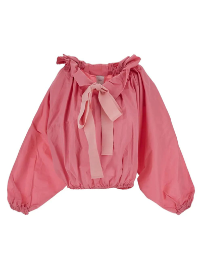 Shop Patou Iconic Volume Top In Pink