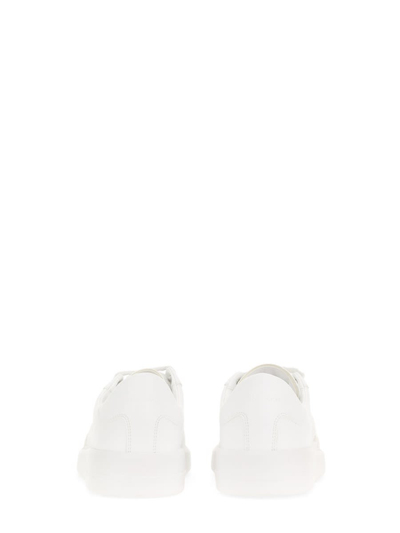 Shop Golden Goose Purestar Sneaker With Logo In Optic White