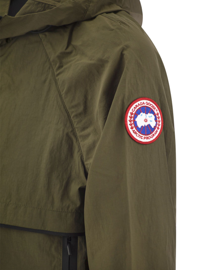 Shop Canada Goose Faber - Hooded Jacket In Military Green