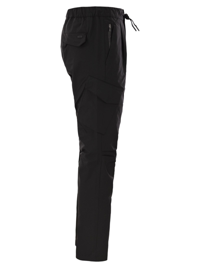 Shop Herno Laminar Trousers In Dive Nylon In Black