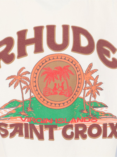 Shop Rhude Saint Groix T-shirt In Neutrals