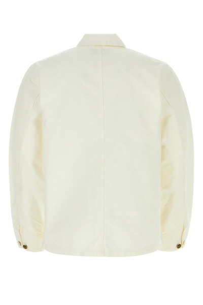 Shop Carhartt White Cotton Detroit Jacket