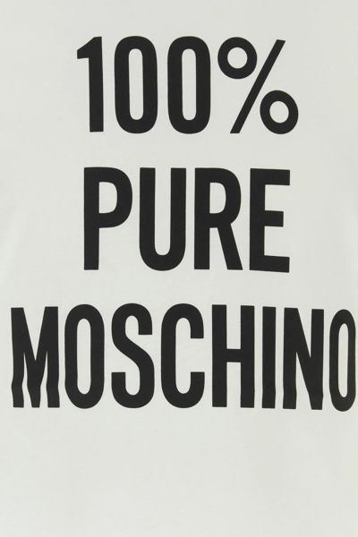 Shop Moschino 100% Pure T-shirt In 1001