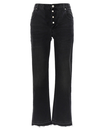 Shop Isabel Marant Jemina High Waist Jeans In Faded Black